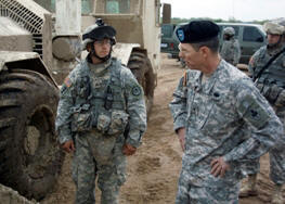 Two Soldiers and a vehicle Two Soldiers and a vehicle