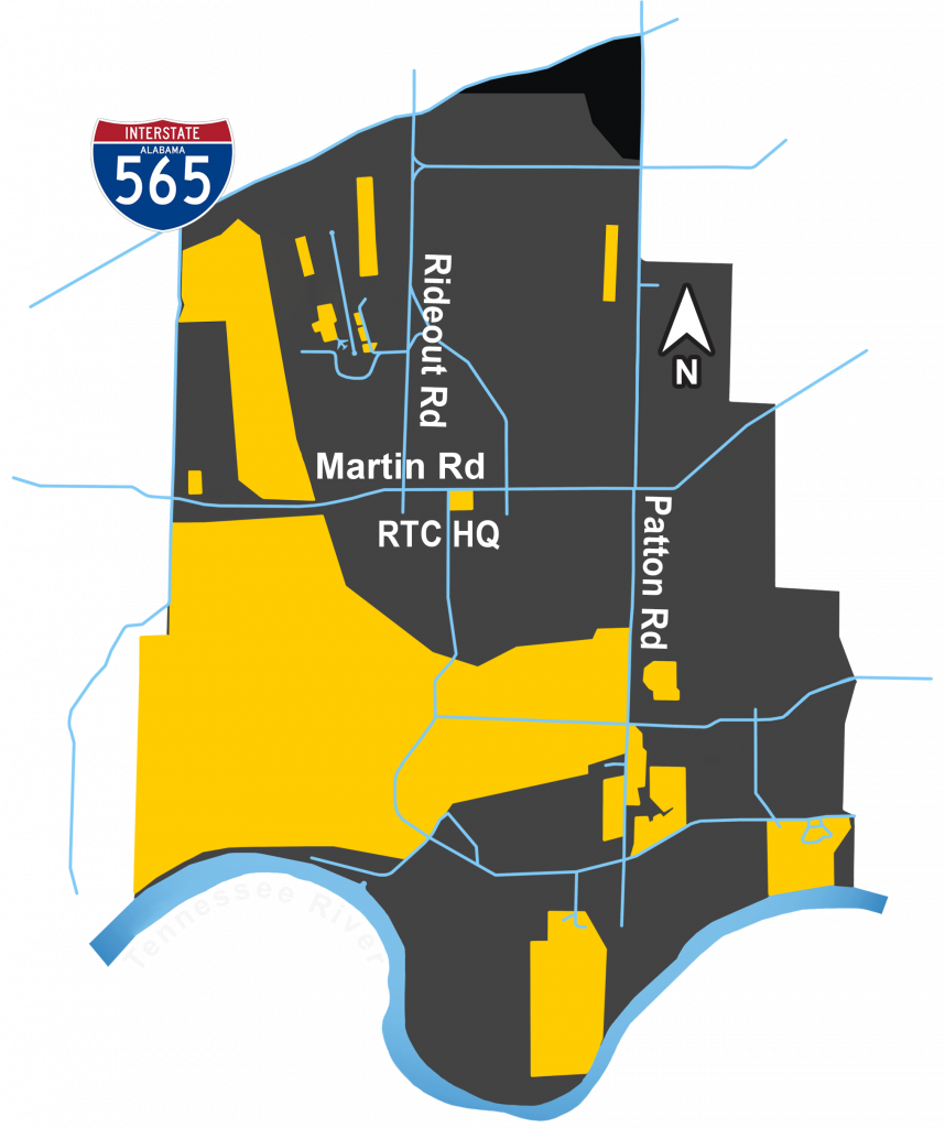 RTC Redstone Arsenal Map RTC Redstone Arsenal Map